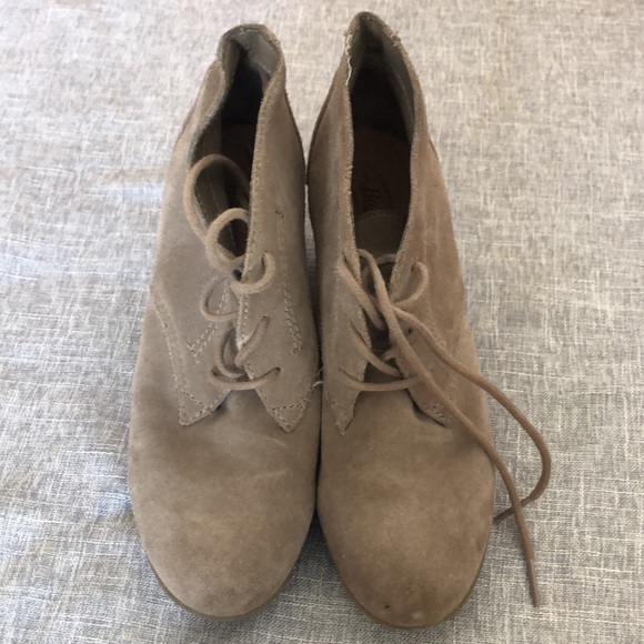 Suede wedge booties - Picture 2 of 4